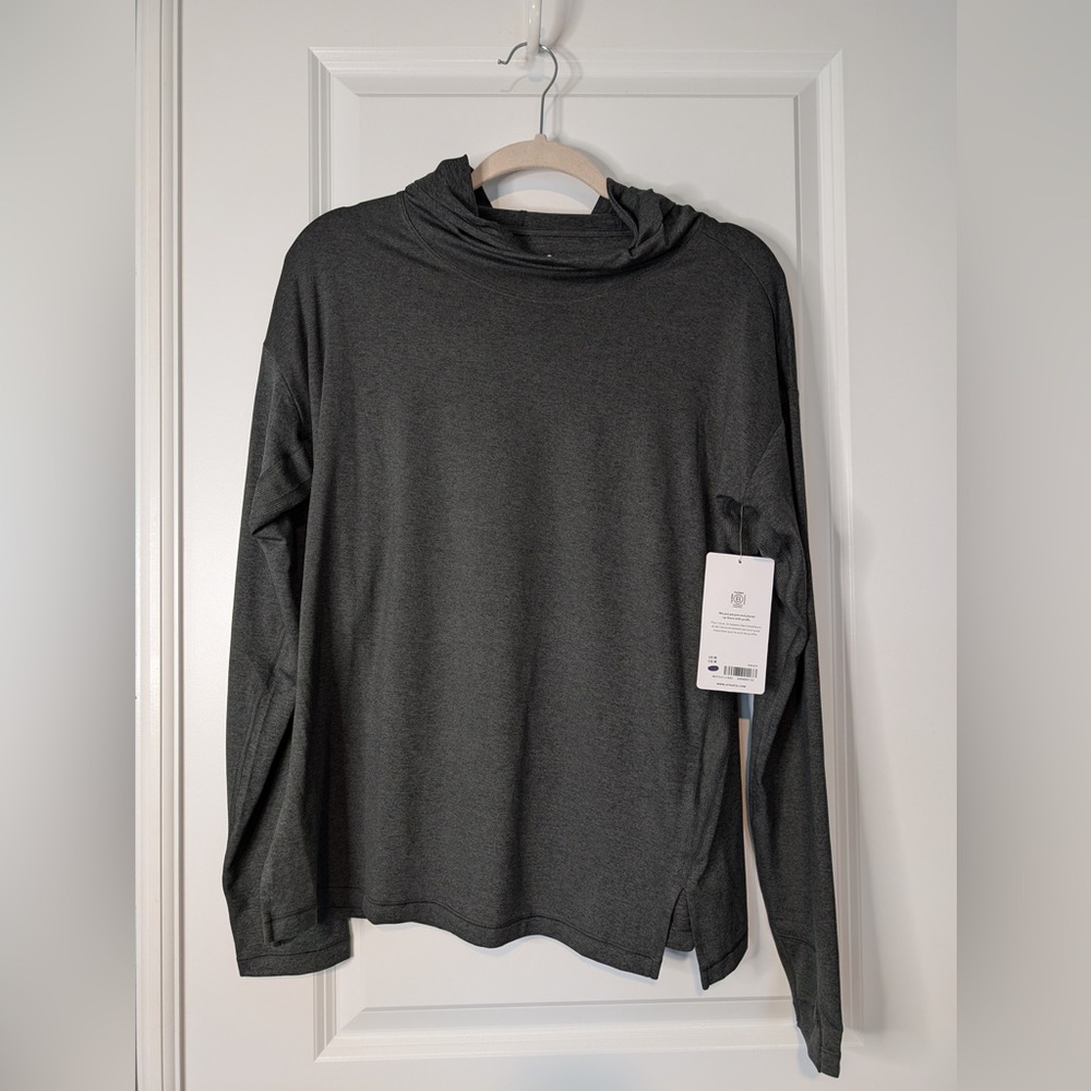Athleta Women’s Uptempo Elevate Hoodie Sweatshirt Charcoal Gray NWT Size M